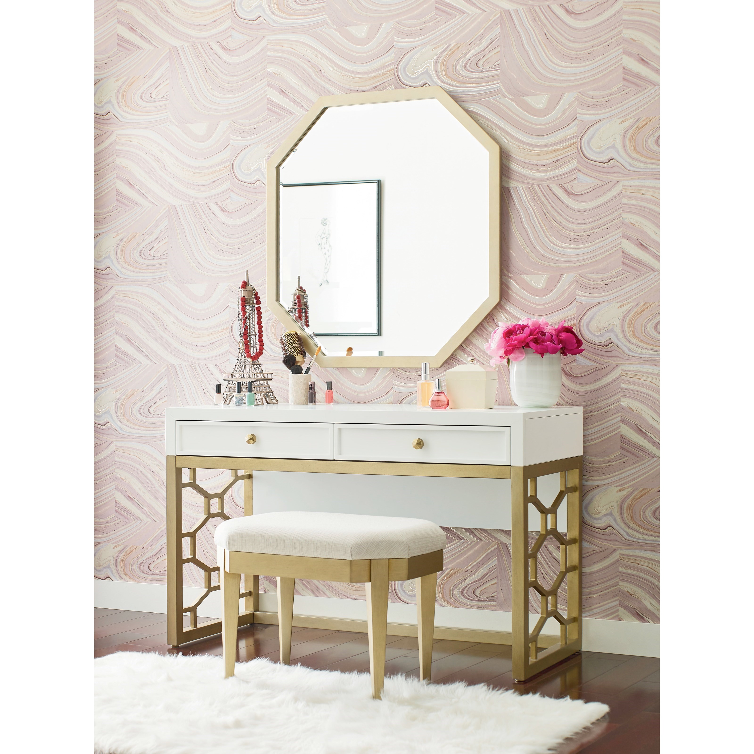 White And Gold Vanity stickhealthcare.co.uk